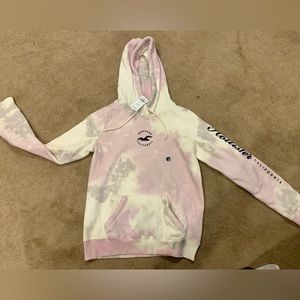 NWT Hollister pink tie dye hoodie - Size small